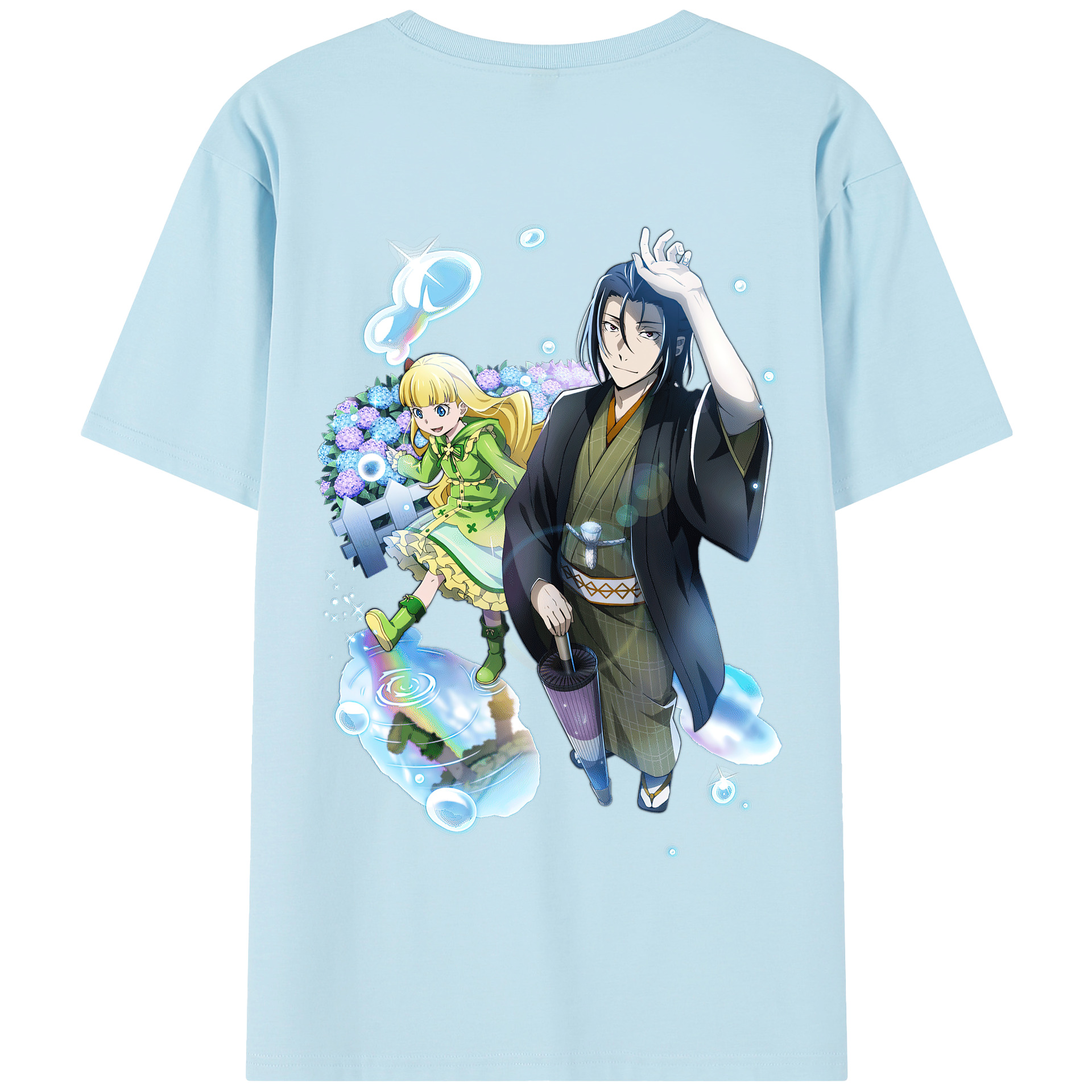 （画像用） 文豪ストレイドッグス Bungo Stray Dogs 綿100％半袖Tシャツ（背面プリント）